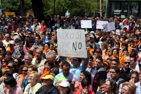 Manifestació "Això sí que no" a l'Arc de Triomf