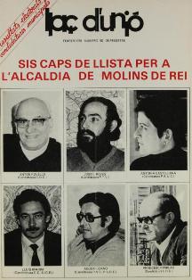 Les primeres eleccions democràtiques municipals del 1979 al Baix Llobregat. Candidatures en paper i testimonis orals (1)