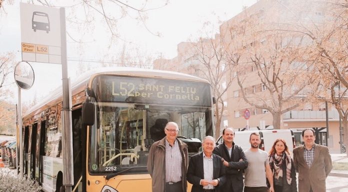 En marxa l’ampliació de la línia L52 de bus, que arriba fins al Barri de Más Lluí, compartit entre Sant Feliu i Sant Just
