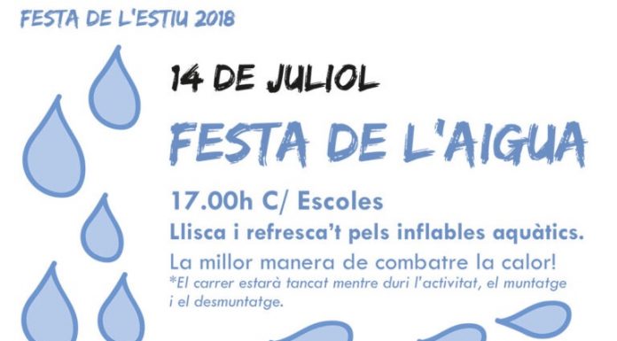 Les festes de l’aigua i de la cervesa seran les protagonistes d’aquest dissabte a Castellví de Rosanes
