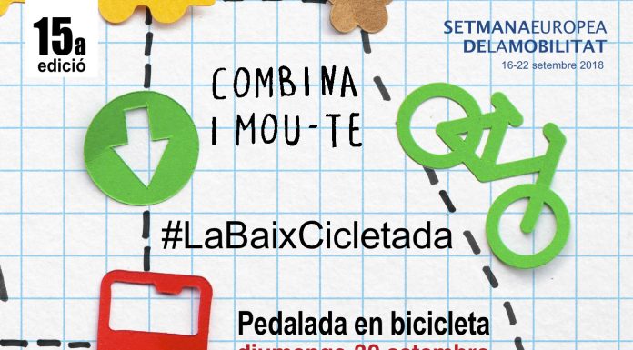 Recta final de la Setmana de la Mobilitat amb la Baixcicletada, una ruta en bici per la comarca per una bona causa