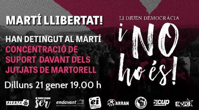 Detenen un militant d’Endavant al Baix Llobregat, en relació a la vaga del 8-N del 2017