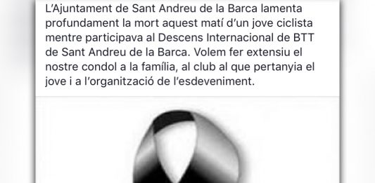 Mor un ciclista de 32 anys mentre participava del Descens Internacional de BTT de Sant Andreu de la Barca