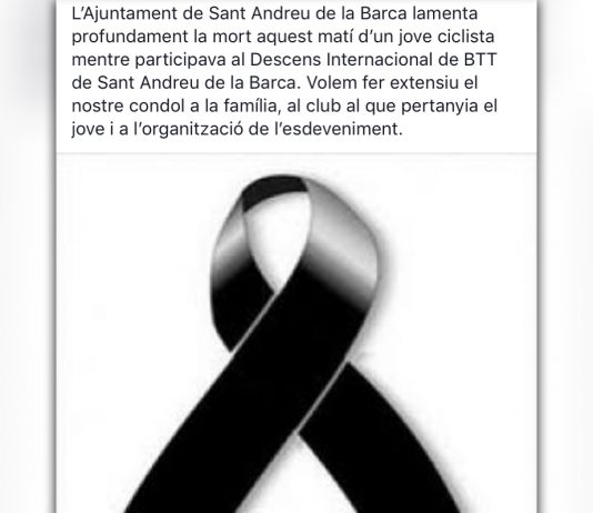 Mor un ciclista de 32 anys mentre participava del Descens Internacional de BTT de Sant Andreu de la Barca