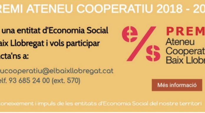 Arriba al Baix Llobregat el Premi Ateneu Cooperatiu 2018-2019