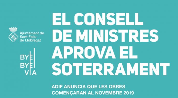 El Consell de Ministres dona llum verda al soterrament de les vies de Sant Feliu de Llobregat