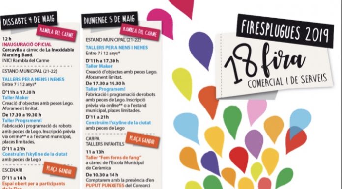 Darrer dia de Firesplugues, el teixit comercial de la ciutat surt al carrer