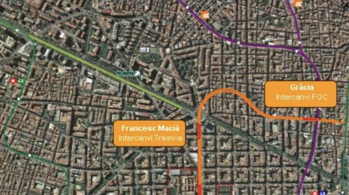 Territori i Sostenibilitat encarrega la redacció del projecte constructiu del perllongament de la línia Llobregat-Anoia d’FGC entre Plaça Espanya i Gràcia