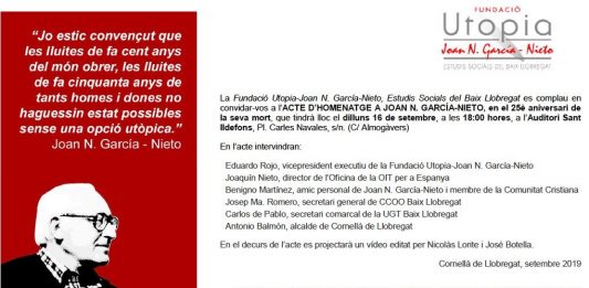 La comarca recorda a Joan García Nieto