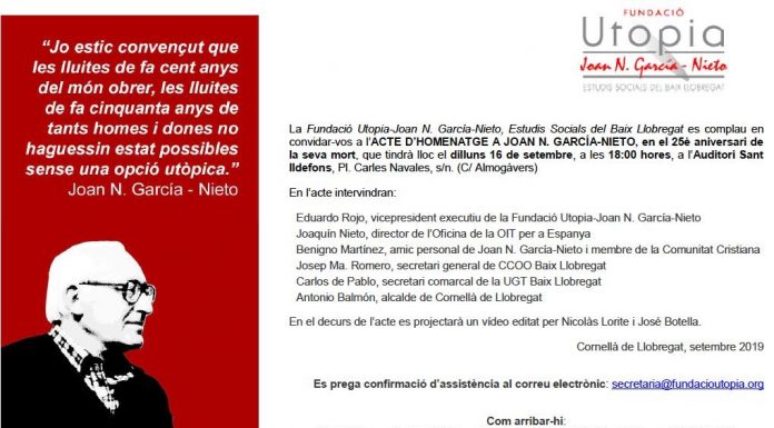 La comarca recorda a Joan García Nieto