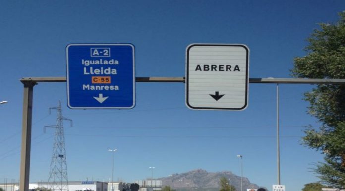 Talls vinculats a les protestes per la sentència de l’1-O a la carretera A-2, al seu pas per Abrera al Baix Llobregat