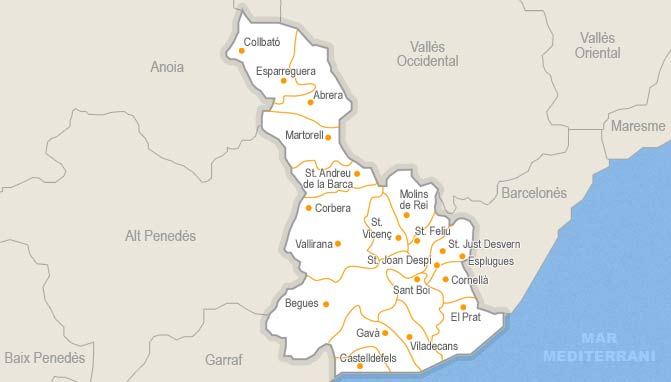 La Generalitat invertirà 110,9 M€ al Baix Llobregat durant el 2020
