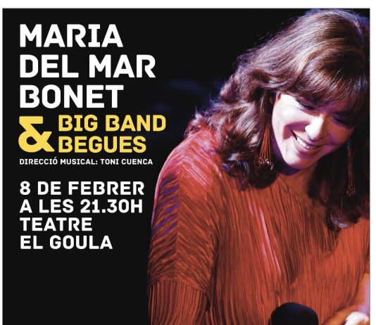 Aquest dissabte Maria del Mar Bonet actua amb la Big Band Begues al Teatre El Goula