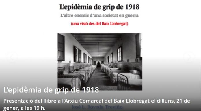 Un llibre sobre l’epidèmia de grip de 1918 al Baix Llobregat