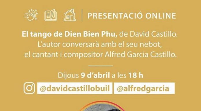 Alfred Garcia col·labora en la presentació online del darrer llibre del seu tiet, David Castillo titulat El tango de Dien Bien Phu