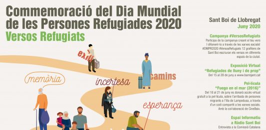 #VersosRefugiats per commemorar el Dia Mundial de les Persones Refugiades el proper 20 de juny a Sant Boi