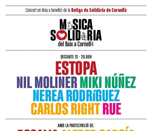 Cornellà organitza aquest vespre un concert solidari amb artistes reconeguts del Baix Llobregat