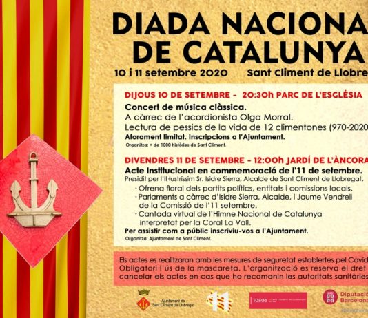 Sant Climent adapta la Diada Nacional de Catalunya