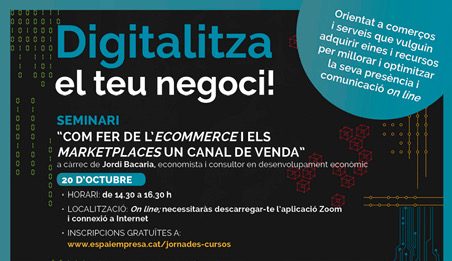 Formació per millorar la digitalització dels comerços i serveis de Molins de Rei