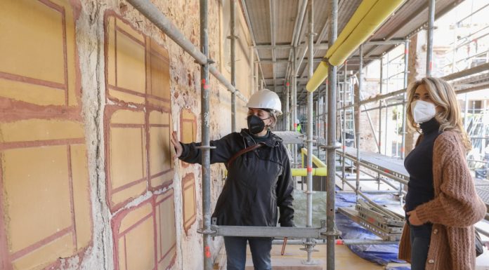 Primera fase de restauració de les façanes del Museu de la Torre Lluch de Gavà