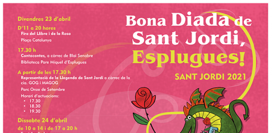 La Fira del Llibre i la Rosa, enguany a la plaça Catalunya d’Esplugues