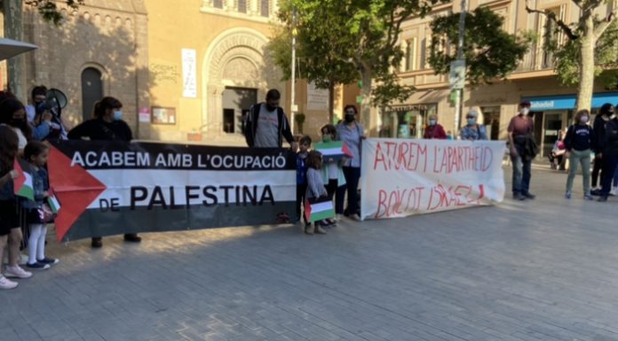 Concentració de solidaritat amb Palestina a Sant Feliu