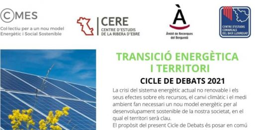 El cicle de debats 2021 sobre “Transició energètica i territori” celebra una sessió dedicada al Baix Llobregat