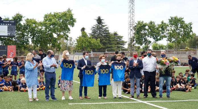 Aragonès reivindica el paper de l’esport com a “escola de ciutadania” a l’inici del centenari de la UE Santboiana