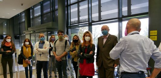 Jéssica Albiach visita el Campus de Castelldefels de la UPC