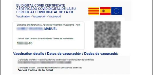 Previsió: Certificat COVID als interiors de restauració, gimnasos i residències, a partir d’aquesta nit