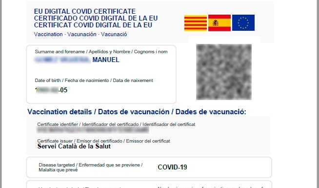 Previsió: Certificat COVID als interiors de restauració, gimnasos i residències, a partir d’aquesta nit