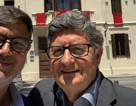 Lluís Tejedor, exalcalde del Prat, rep el reconeixement de la seva ciutat