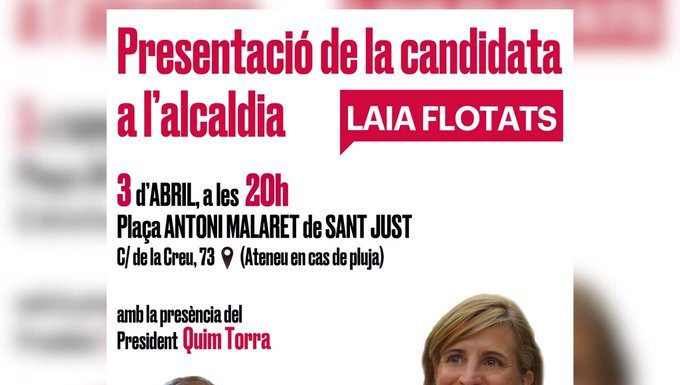 La regidora de Junts a Sant Just, Laia Flotats, primera signant de “Centrem”, el nou partit d’Àngels Chacón