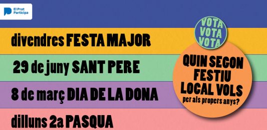 Innovadora fórmula de participació al Prat: la ciutadania vota la segona festa local
