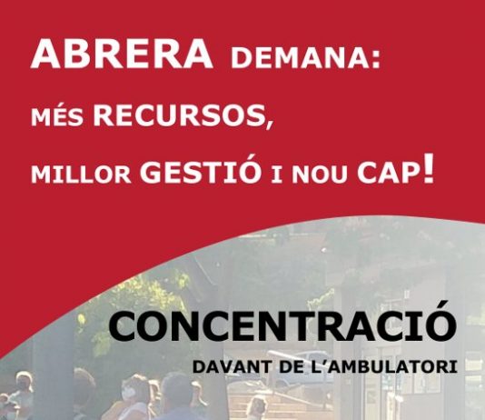 La Marea Blanca d’Abrera es manifesta dijous davant el CAP