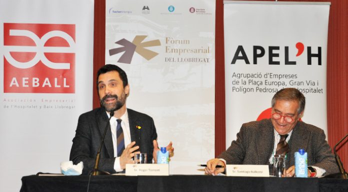 El Conseller Torrent va explicar la seva política al Fòrum Empresarial del Llobregat