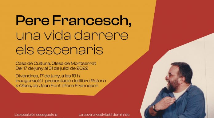 Olesa de Montserrat: homenatge a l’escenògraf Pere Francesch