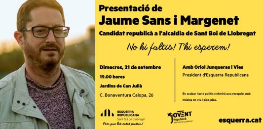 Junqueras assenyala com a objectiu prioritari d’ERC fer fora el PSC de l’alcaldia de Sant Boi