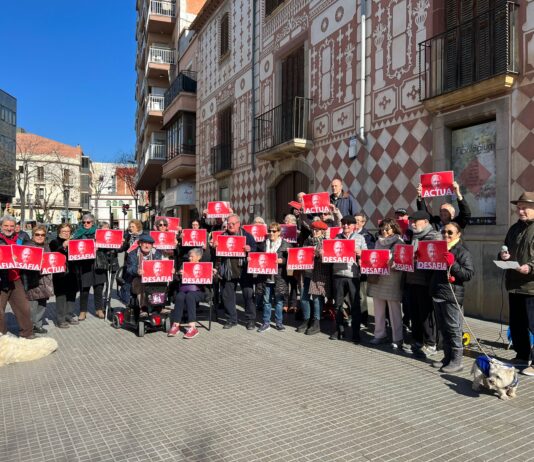 Molins de Rei: Mobilització de l’ANC i Òmnium per la llibertat de Julian Assange