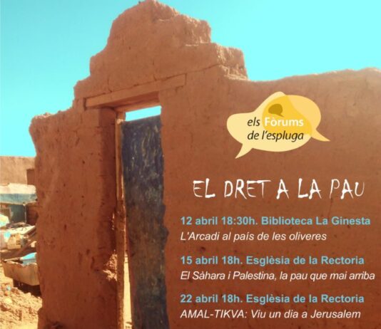 Begues reflexiona sobre “el dret a la pau” mirant el Sàhara i Palestina