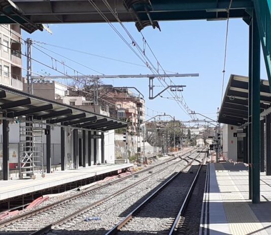 L’estació provisional de RENFE a Sant Feliu comença a funcionar aquest diumenge