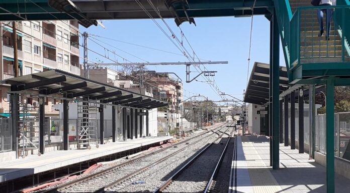 L’estació provisional de RENFE a Sant Feliu comença a funcionar aquest diumenge