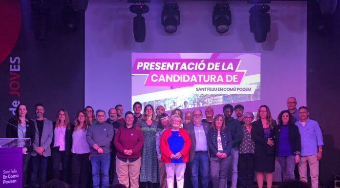 29-M: Sant Feliu En Comú Podem presenta una llista “per guanyar l’alcaldia i treballar per la ciutat”
