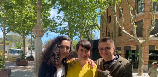 28-M. El fundador de Podemos, Juan Carlos Monedero, dona suport a En Comú Podem a Begues i Gavà