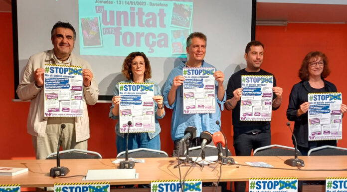 28-M. Els sindicats catalans criden a aturar Vox, “una organització feixista”