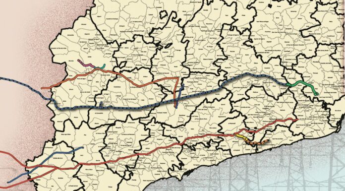 Unió de Pagesos s’oposa a l’autorització de la línia de molt alta tensió que arribaria al Baix Llobregat