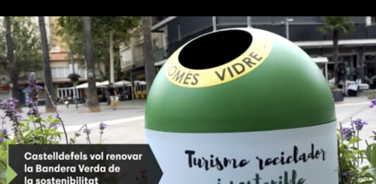 Castelldefels competeix per tornar a aconseguir la Bandera verda de la sostenibilitat d’Ecovidrio