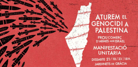 Aquest dissabte, manifestació a Barcelona exigint que s’aturi el genocidi a Palestina