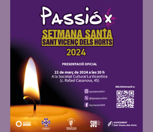 Divendres 22 de març comença la “Passió per Setmana Santa” a Sant Vicenç dels Horts