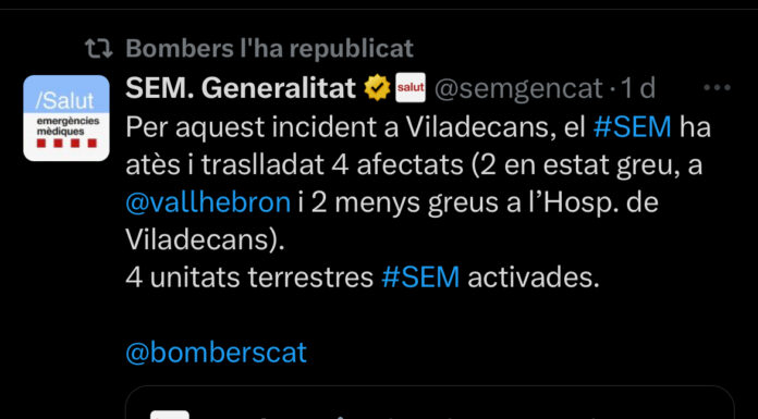 Dos cremats greus i dos menys greus per la deflagració d’un fogonet en un restaurant de Viladecans